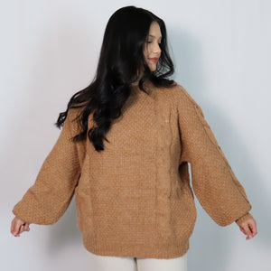 Camel Cable Sweater