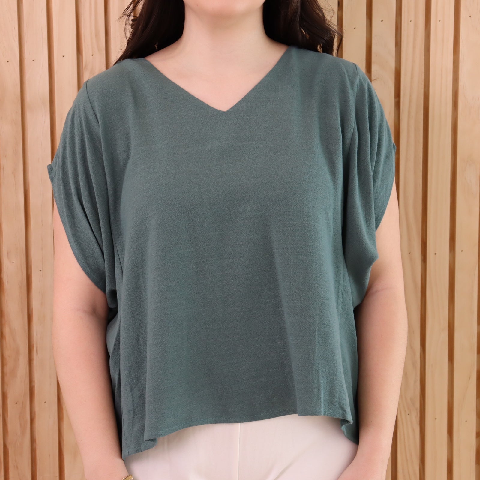 Olivia Teal Green Blouse