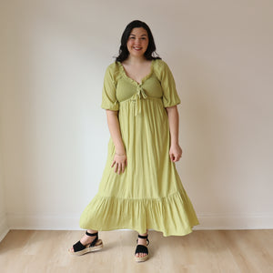 Pistachio Crème Maxi Dress