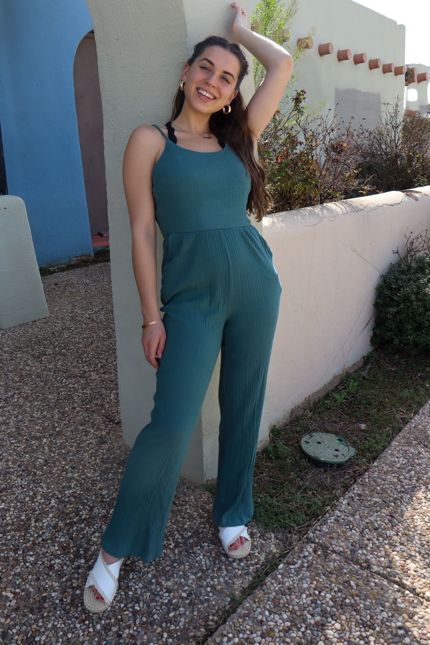 Going Places Ribbed Jumpsuit